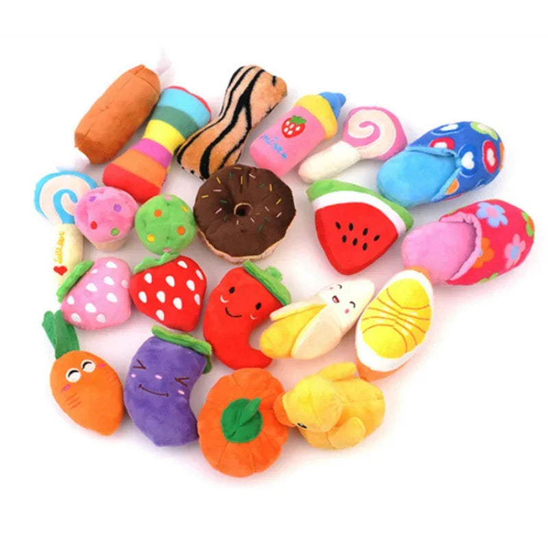 Plush Squeaky Bone Toy for Small to Medium Aggressive Chewers - PetsiePaws Co.