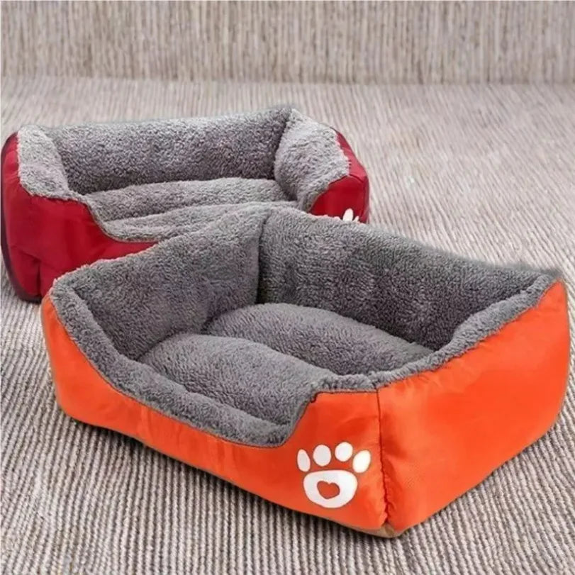 Large Pet House Dog Bed Cat Mat Long Plush Deep Sleeping Warm Soft Small Dog Cushion Calm Beds for Puppy Chihuahua - PetsiePaws Co.