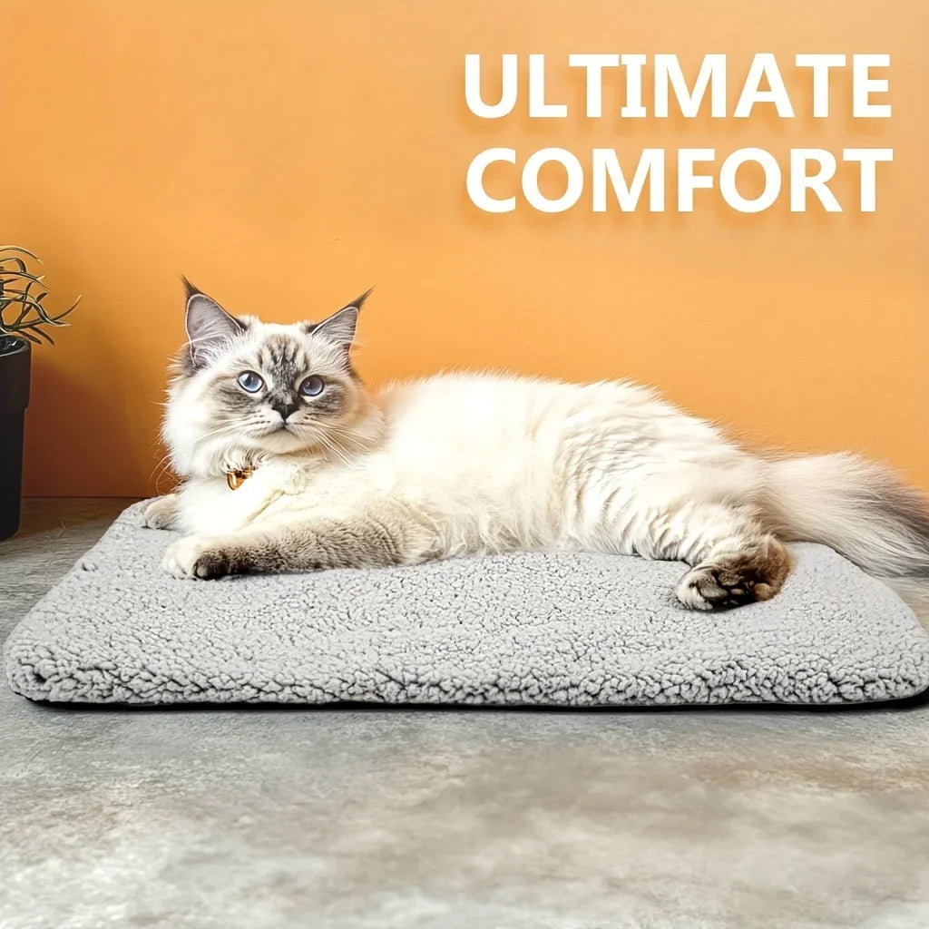Pet Self-Heating Blanket Pad Natural Body Heat Reflective Mat Washable for Small Medium Pets Winter Warm Home Travel Warm Cushio - PetsiePaws Co.