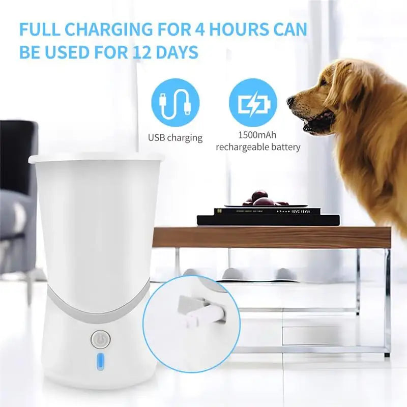Portable Silicone Dog Paw Cleaner Cup - Automatic Foot Washer for Small & Medium Dogs - PetsiePaws Co.