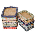 Cat Bad Linen Rattan Woven Cool Mat Pet Ice Pad Cartoon Teddy Bear Small Dog Bed Summer Cat Cooling Sleeping Pad for Winter - PetsiePaws Co.
