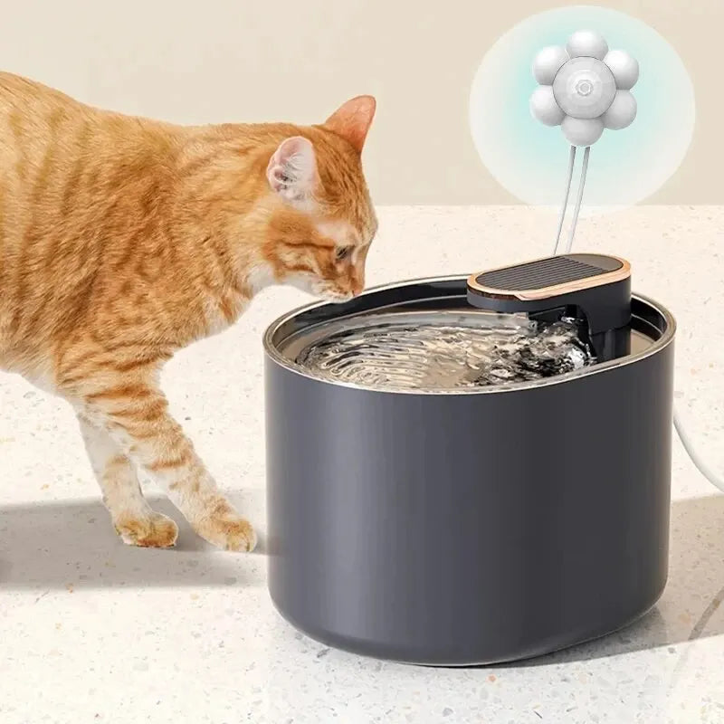 3L Smart Cat Water Fountain with Auto Sensor & Filter - PetsiePaws Co.