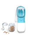 2-in-1 300ml Portable Pet Water Bottle with Food Dispenser - PetsiePaws Co.