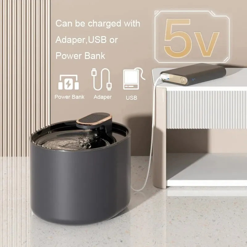 3L Smart Cat Water Fountain with Auto Sensor & Filter - PetsiePaws Co.