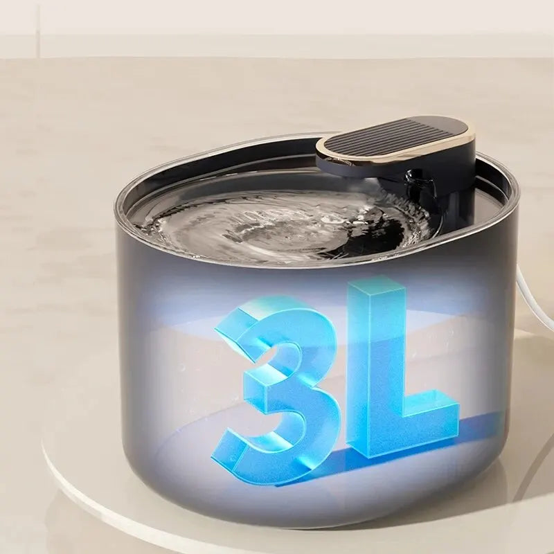 3L Smart Cat Water Fountain with Auto Sensor & Filter - PetsiePaws Co.