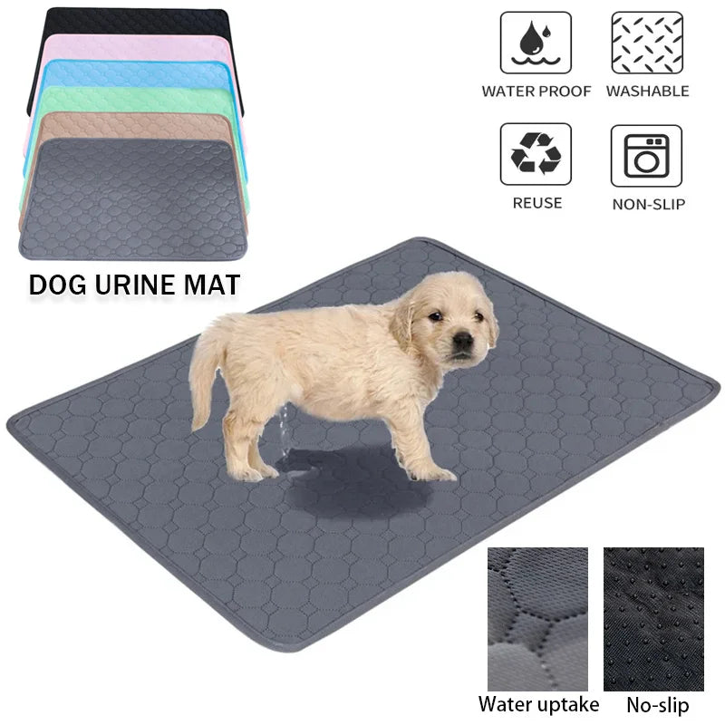 Dog Urine Pads Washable Reusable Anti Slip Pet Pee Pad Puppy Training Pad Pet Bed Urine Mat for Car Seat Cover - PetsiePaws Co.