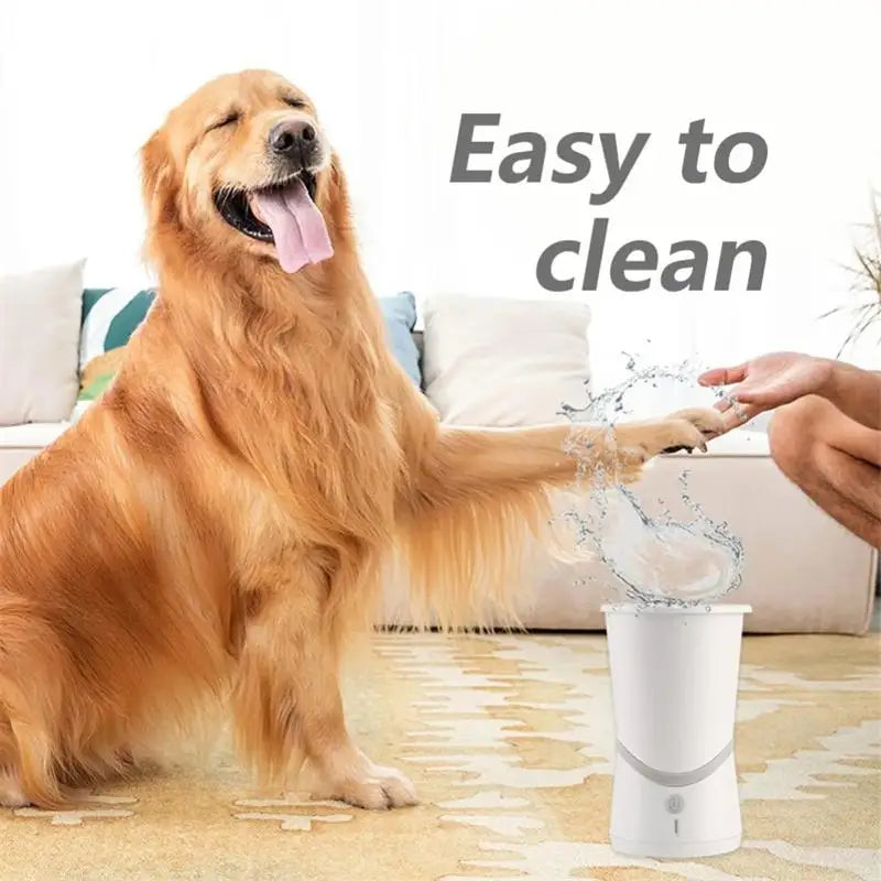 Portable Silicone Dog Paw Cleaner Cup - Automatic Foot Washer for Small & Medium Dogs - PetsiePaws Co.