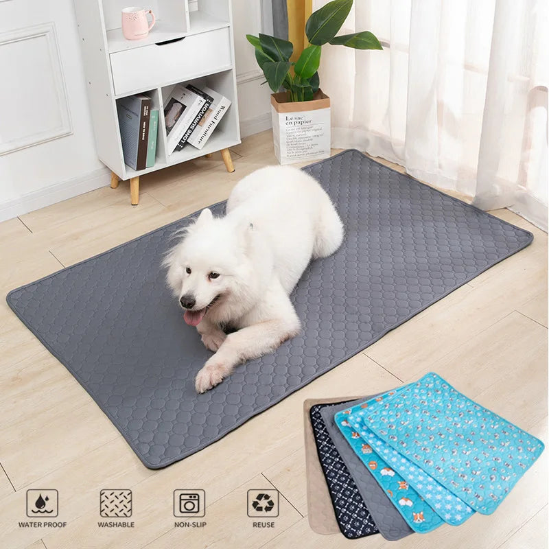 Dog Urine Pads Washable Reusable Anti Slip Pet Pee Pad Puppy Training Pad Pet Bed Urine Mat for Car Seat Cover - PetsiePaws Co.