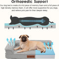 Medium Orthopedic Dog Bed, 35x23x6 Inches Memory Foam Pet Mattress with Washable Cover, Non-Slip Base - PetsiePaws Co.