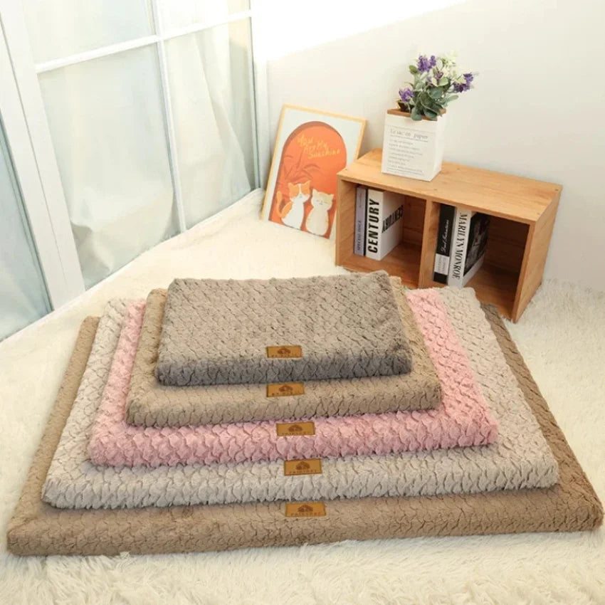 Memory Foam Pet Bed with Removable Washable Faux Fur Cover Orthopedic Waterproof Dog Bed for Crate Anti-Slip Bottom Dog Beds - PetsiePaws Co.