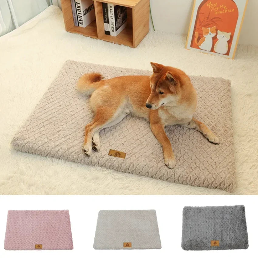 Memory Foam Pet Bed with Removable Washable Faux Fur Cover Orthopedic Waterproof Dog Bed for Crate Anti-Slip Bottom Dog Beds - PetsiePaws Co.