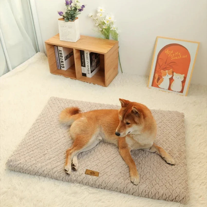 Memory Foam Pet Bed with Removable Washable Faux Fur Cover Orthopedic Waterproof Dog Bed for Crate Anti-Slip Bottom Dog Beds - PetsiePaws Co.