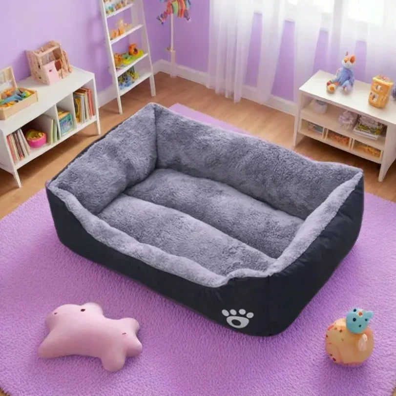 Large Pet House Dog Bed Cat Mat Long Plush Deep Sleeping Warm Soft Small Dog Cushion Calm Beds for Puppy Chihuahua - PetsiePaws Co.