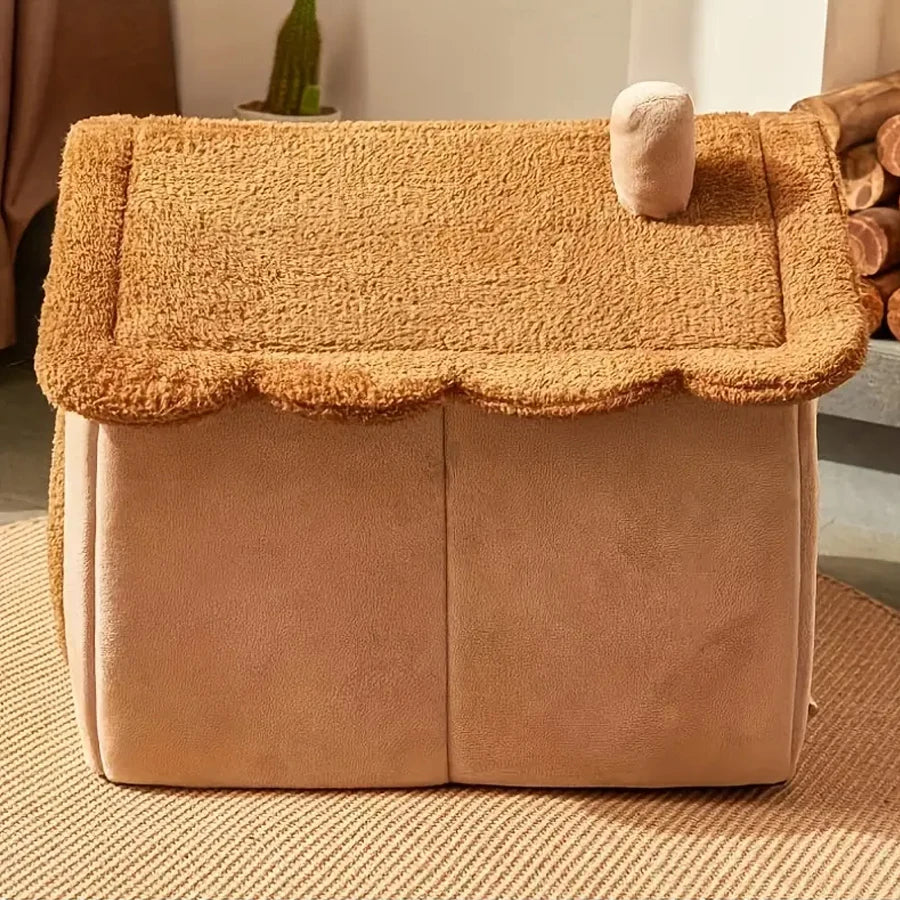 Foldable, Washable Pet House – Cozy Cave Bed for Cats & Puppies - PetsiePaws Co.