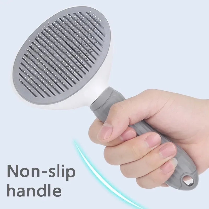 Self-cleaning Pet Hair Remove Comb Cat Slicker Brush Pet Hair Removal Comb For Cats Grooming Brushes Dog - PetsiePaws Co.