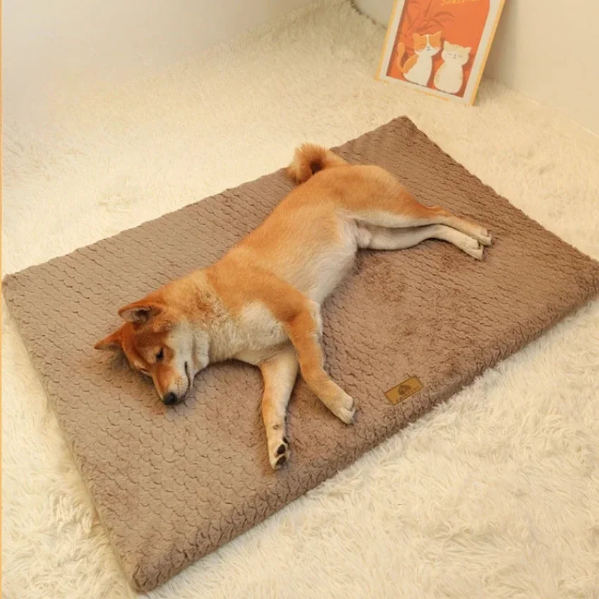 Memory Foam Pet Bed with Removable Washable Faux Fur Cover Orthopedic Waterproof Dog Bed for Crate Anti-Slip Bottom Dog Beds - PetsiePaws Co.