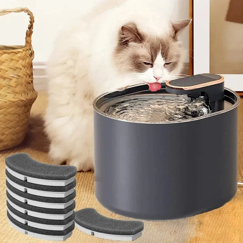 3L Smart Cat Water Fountain with Auto Sensor & Filter