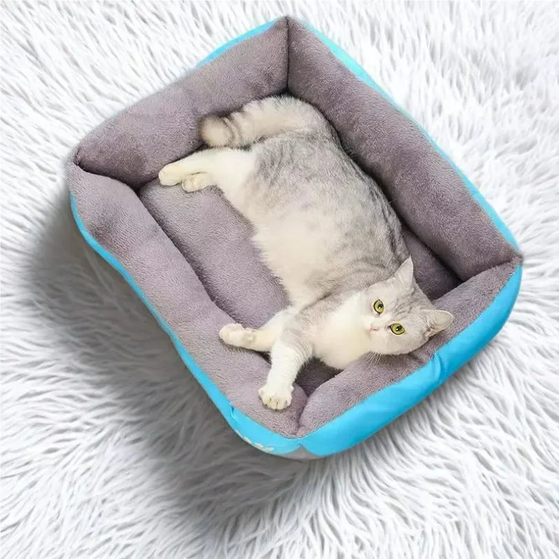 Large Pet House Dog Bed Cat Mat Long Plush Deep Sleeping Warm Soft Small Dog Cushion Calm Beds for Puppy Chihuahua - PetsiePaws Co.